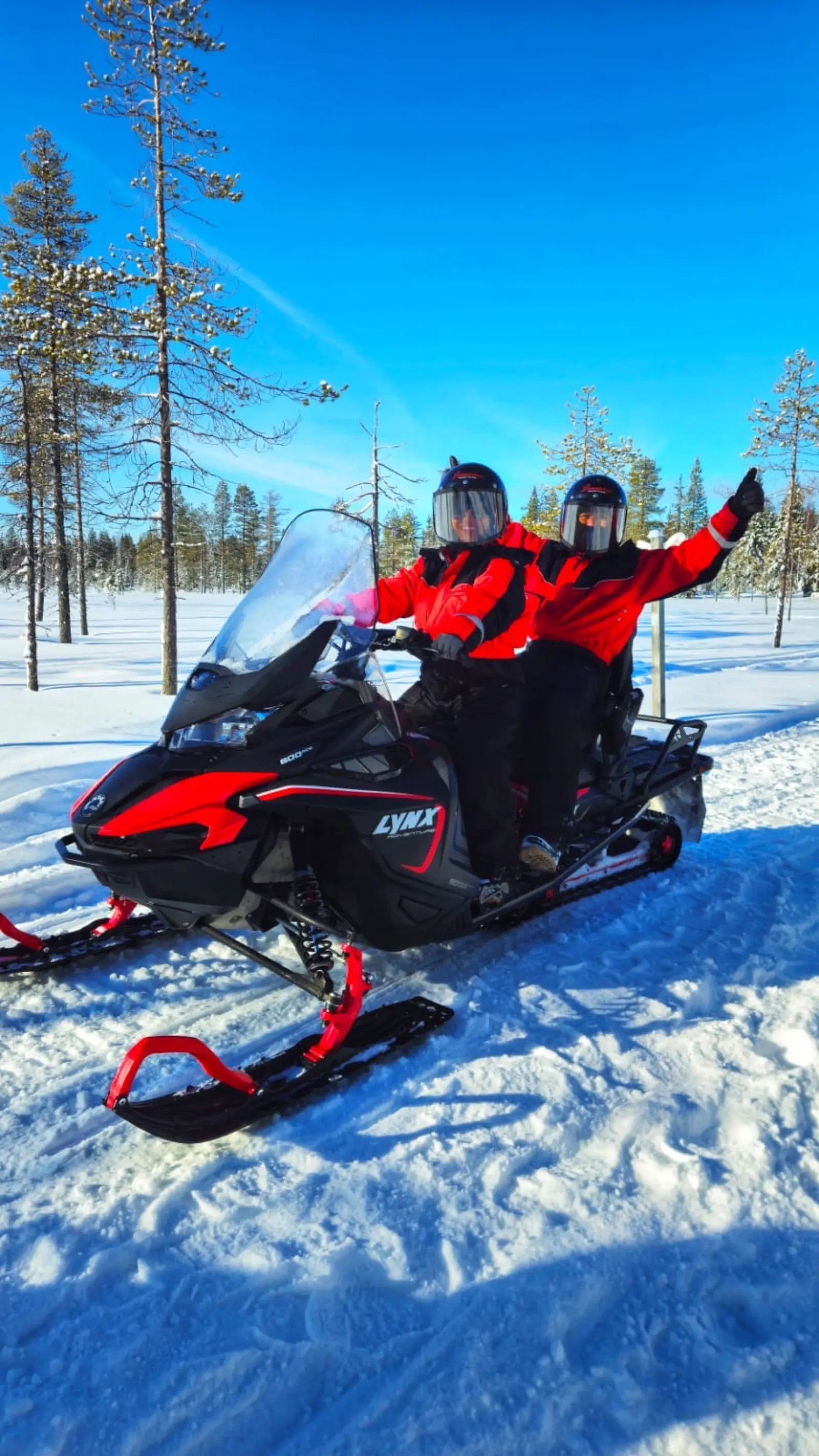 Snowmobiling Ruka Finland