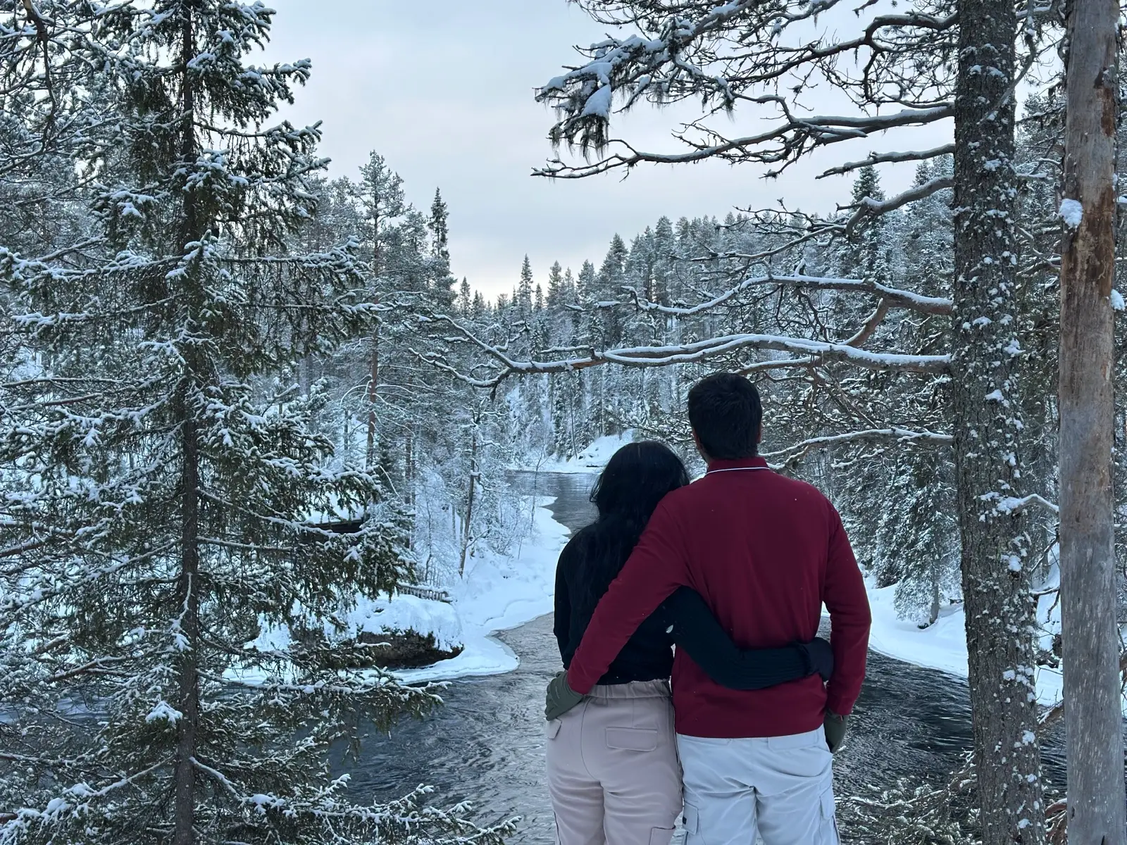 Ruka Kuusamo winter wilderness Finnish Lapland landscape